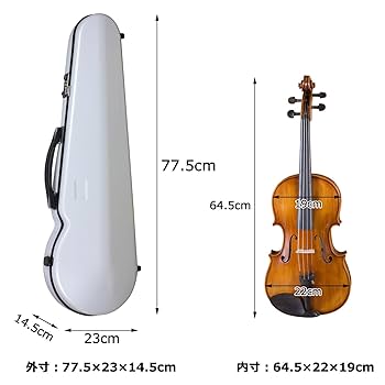 バイオリン ケース付き Amazon.co.jp: 4/4 3/4 バイオリンケース、機内持ち込み可